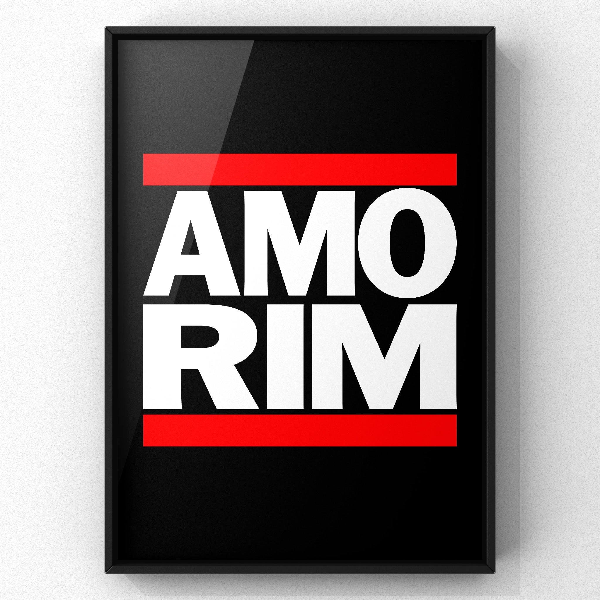 AMORIM Bold Manchester United Football Art Print print by Haz Does Whatever, Manchester United football art