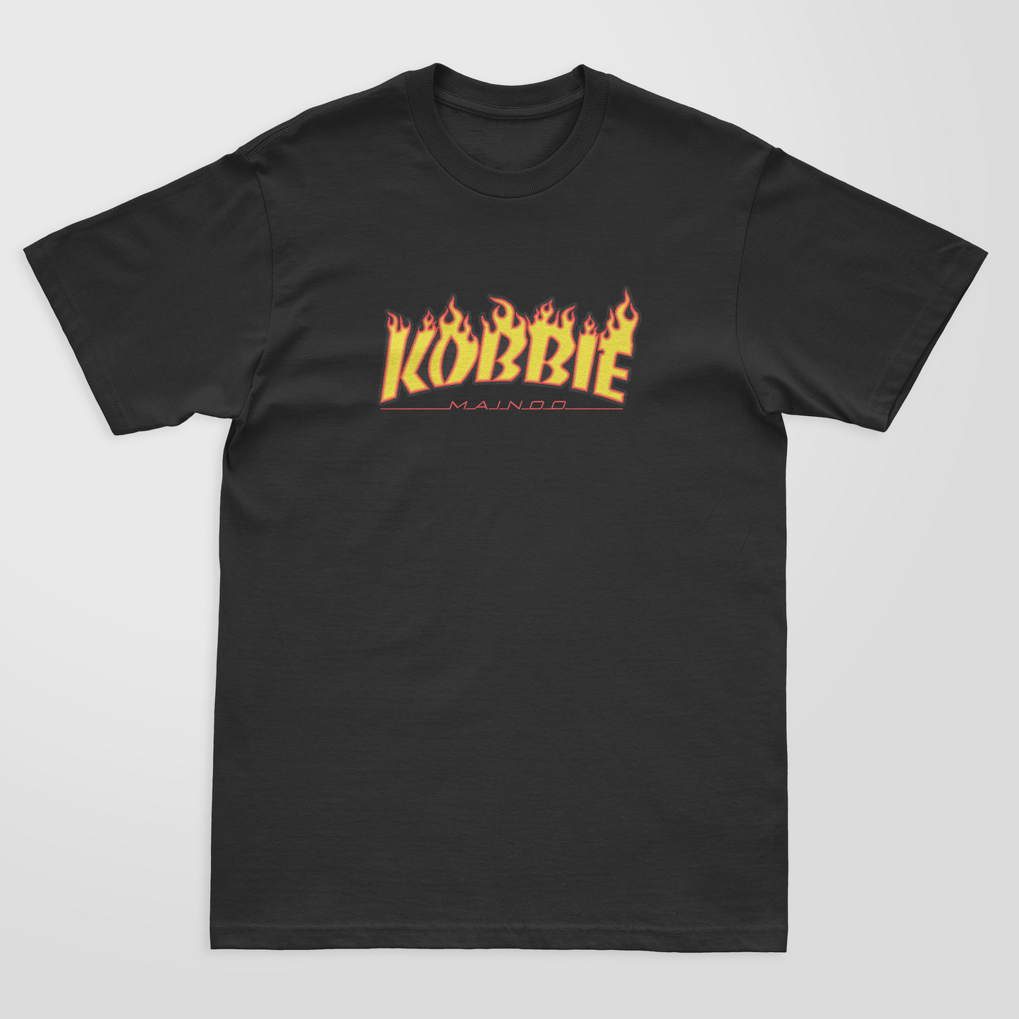 Kobbie Mainoo Fire - Adult T-Shirt - Manchester United Unique Design T-Shirt