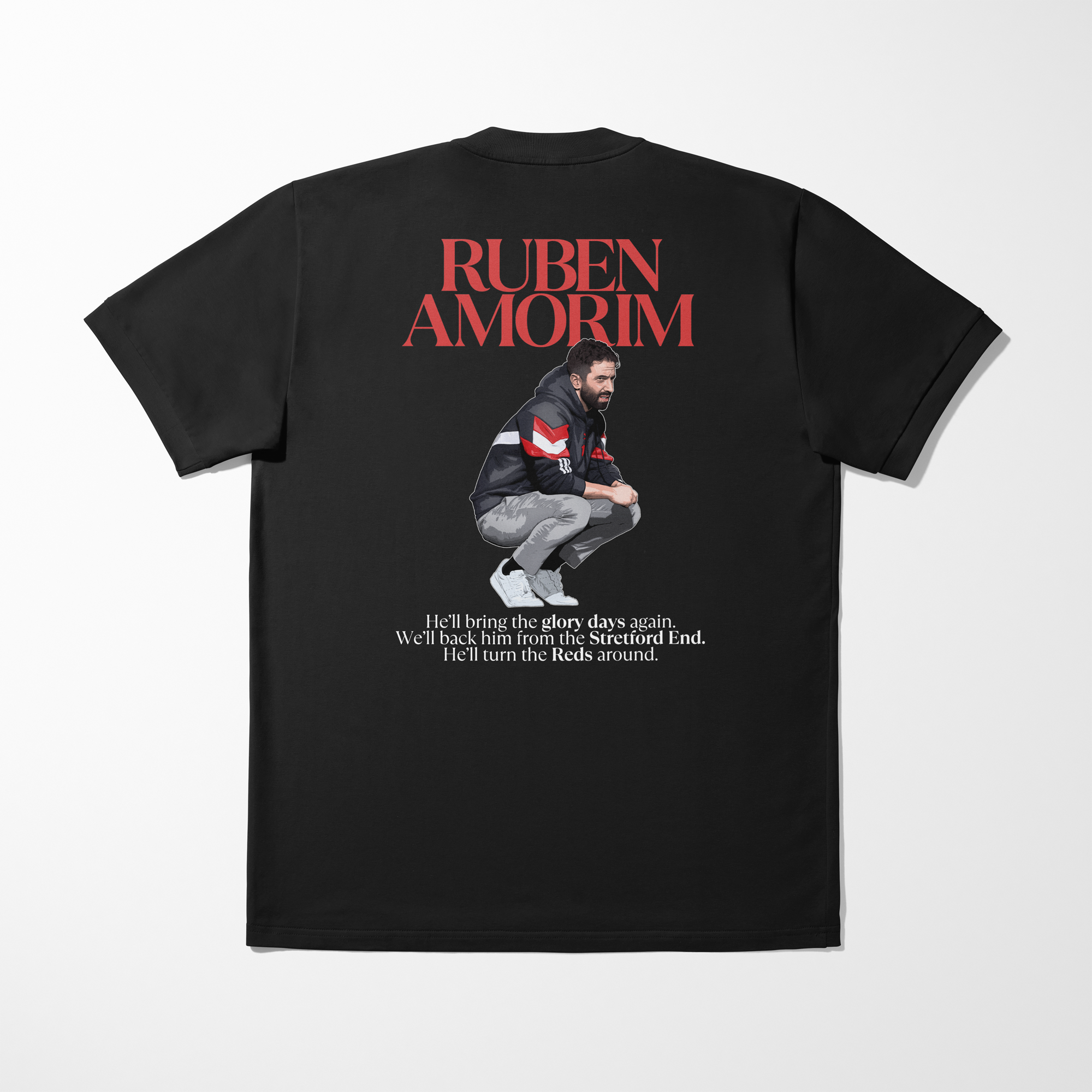 Ruben Amorim shirt by Haz Does Whatever, Manchester United football art
