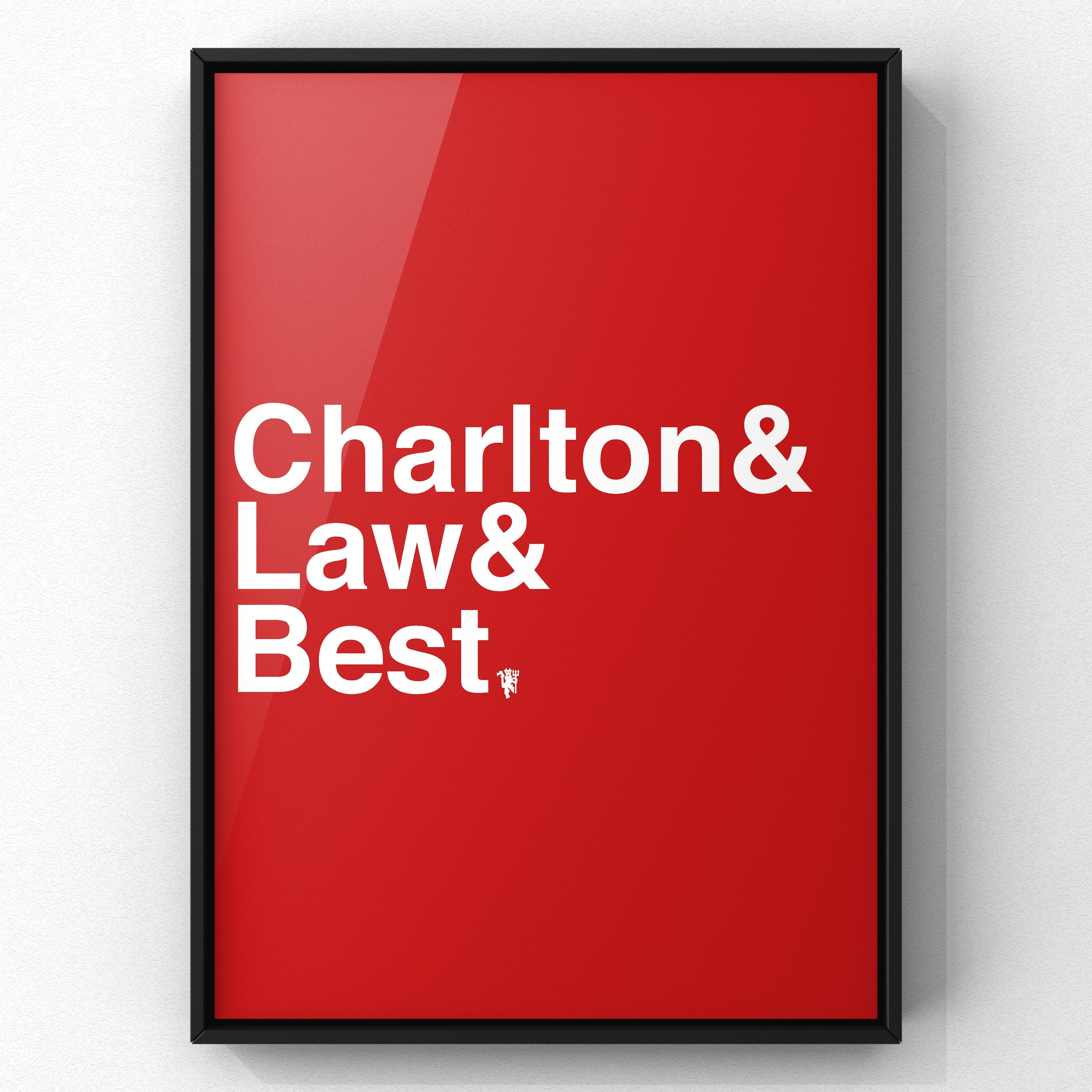 The Trinity Print print by Haz Does Whatever, Manchester United football art