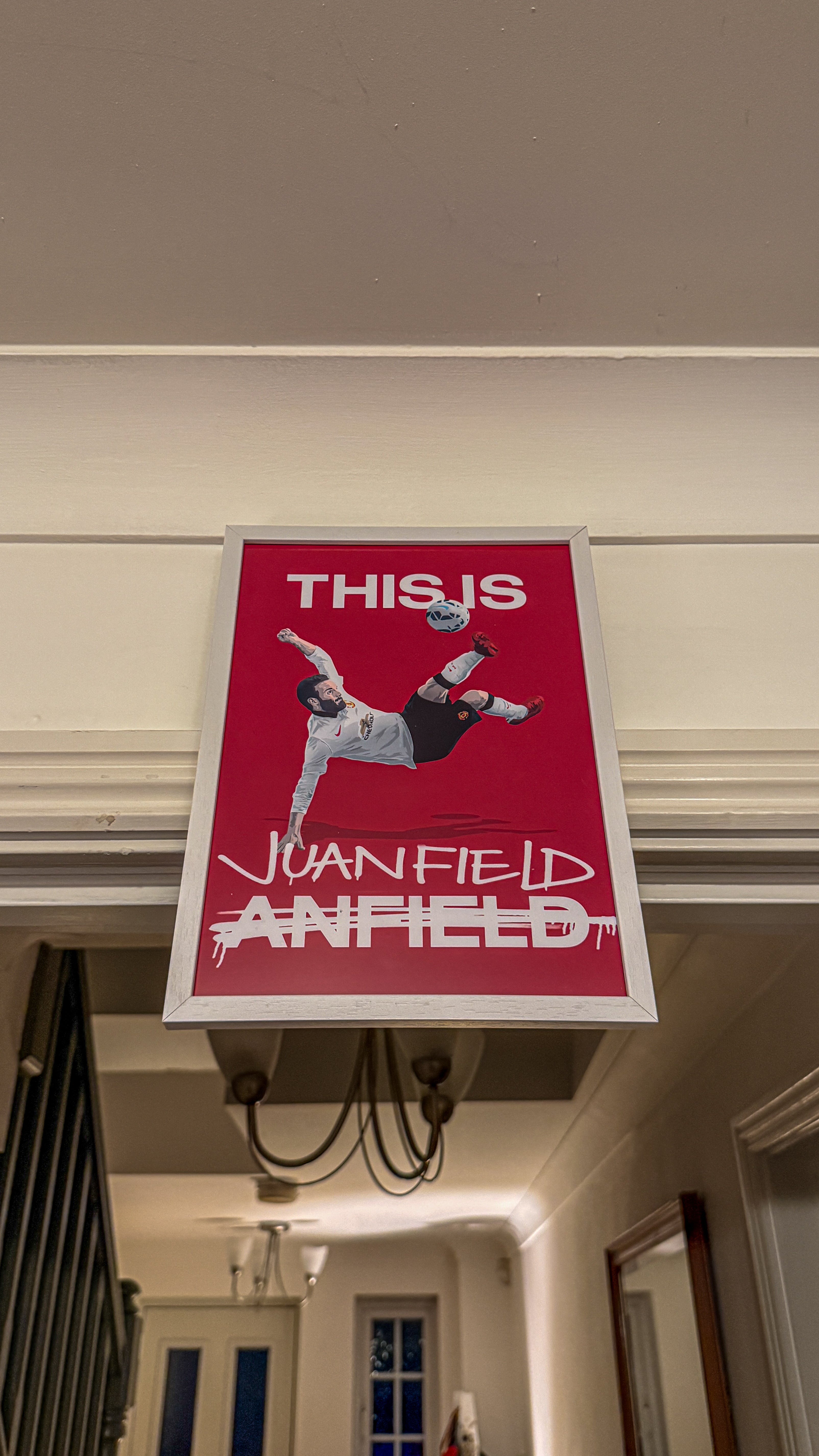 Juan Mata 'Welcome to Juanfield' Graphic Adult Art Print | Manchester United Football Wall Art