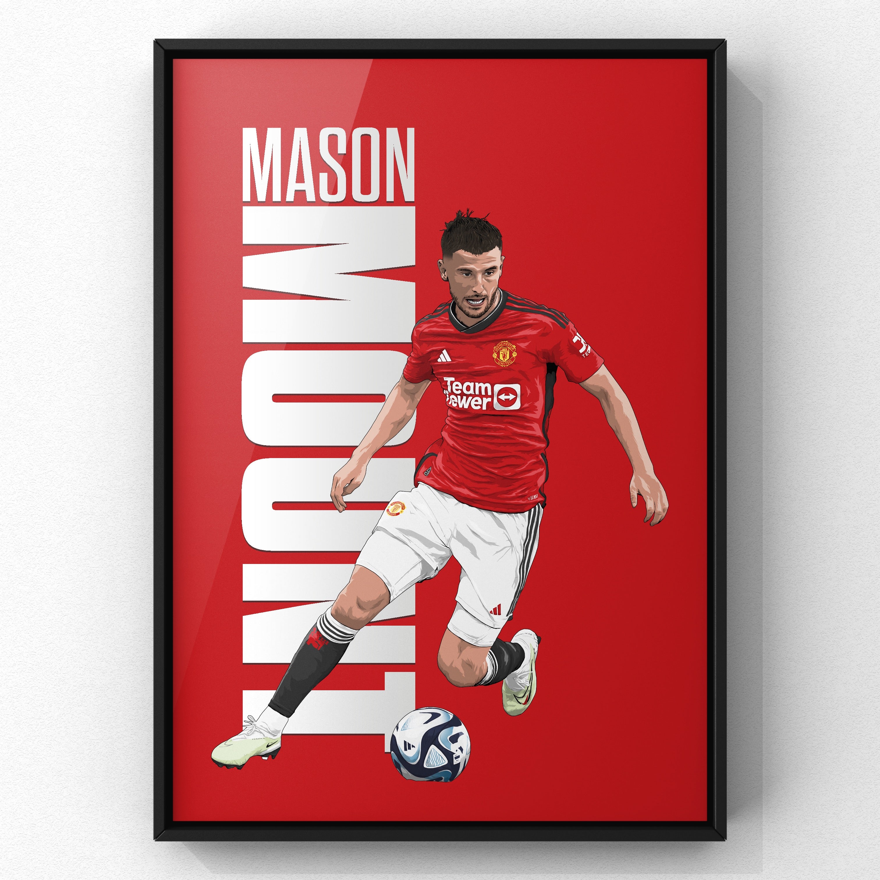 Mason Mount print by Haz Does Whatever, Manchester United football art