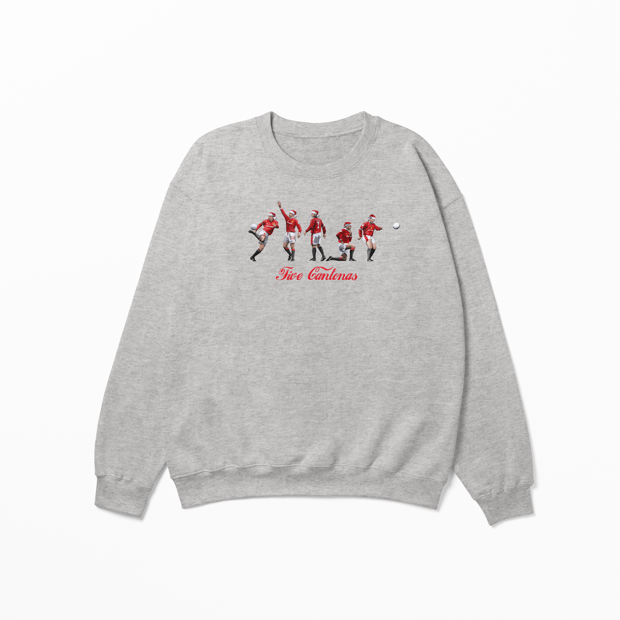 Five Cantonas Graphic Adult Jumper | Manchester United Football Jumper