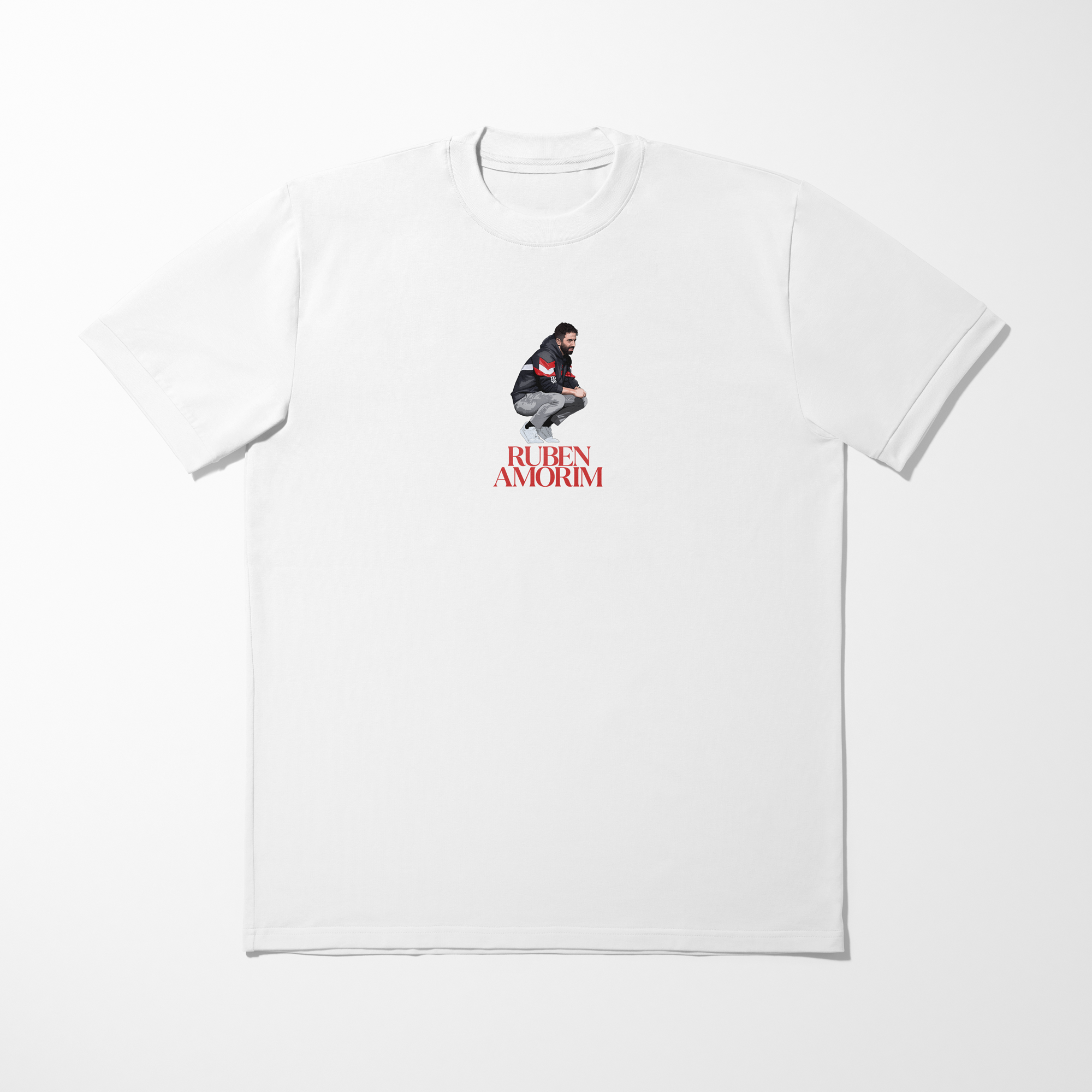 Ruben Amorim shirt by Haz Does Whatever, Manchester United football art