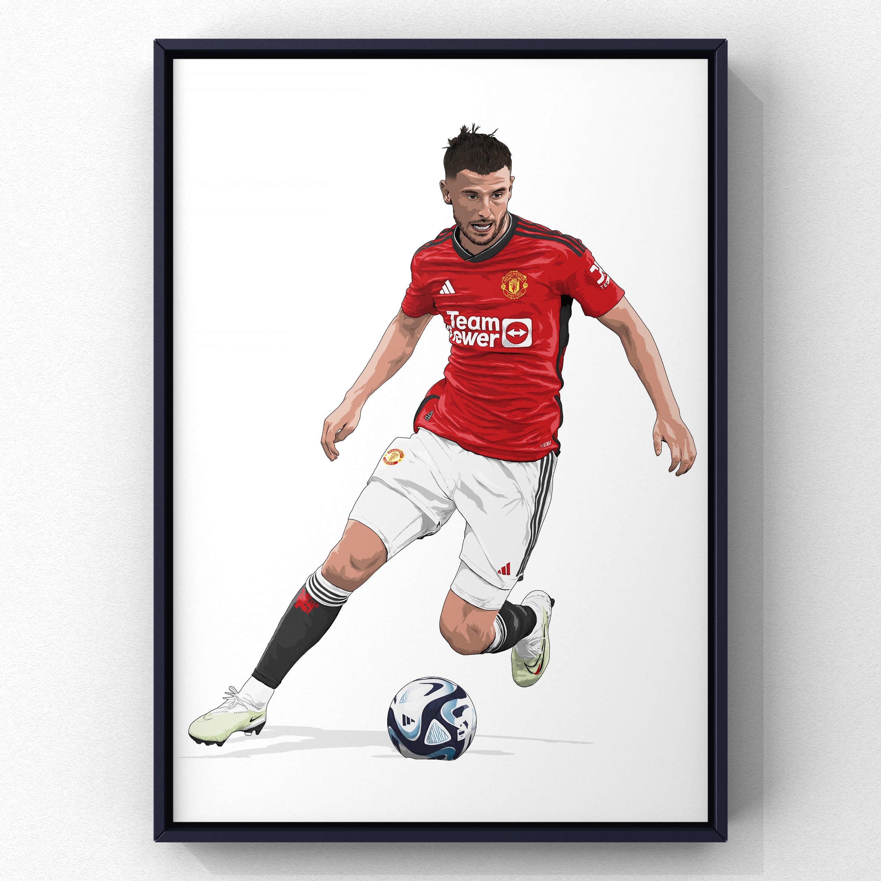 Mason Mount print by Haz Does Whatever, Manchester United football art
