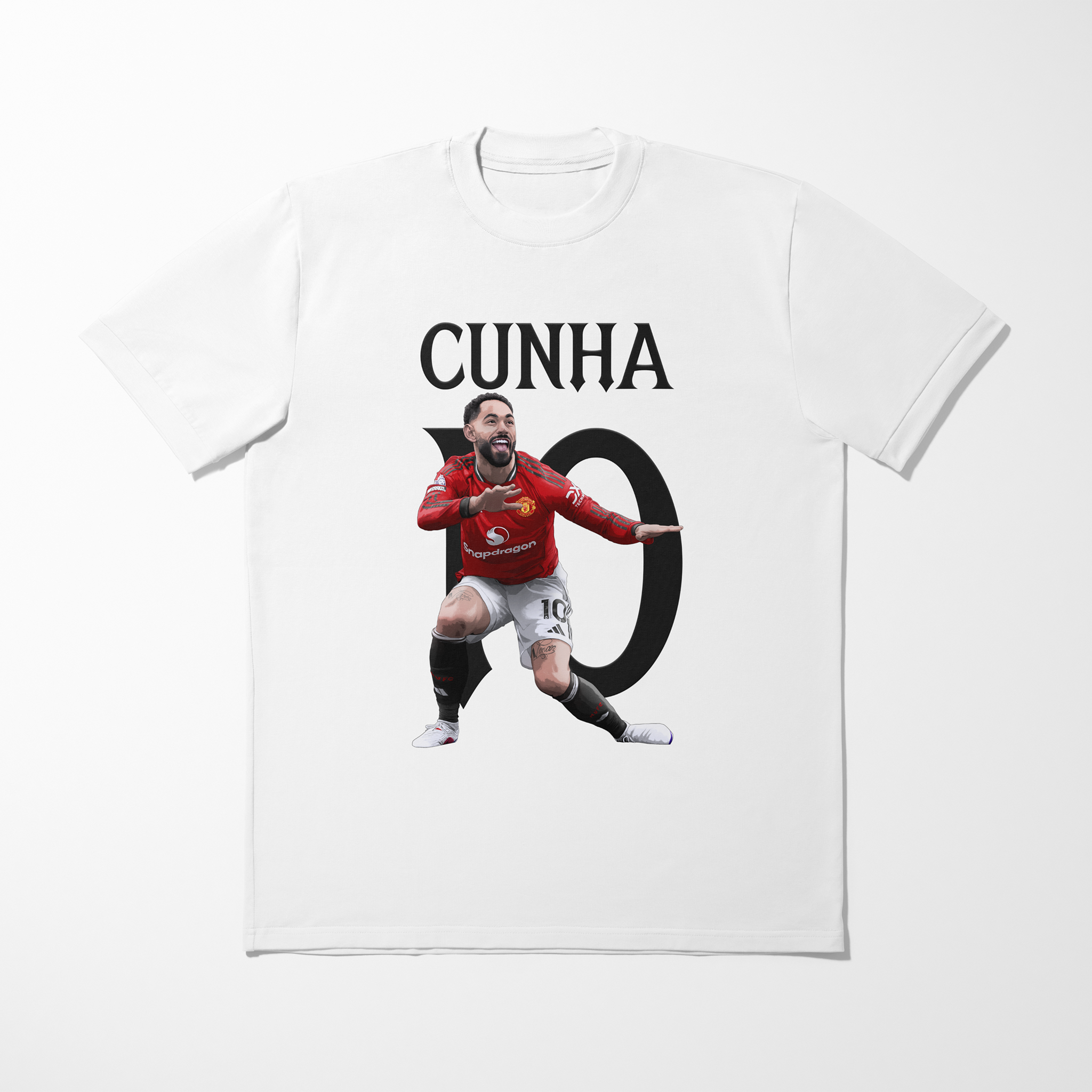 Matheus Cunha Graphic Kids T-Shirt | Manchester United Football T-Shirt