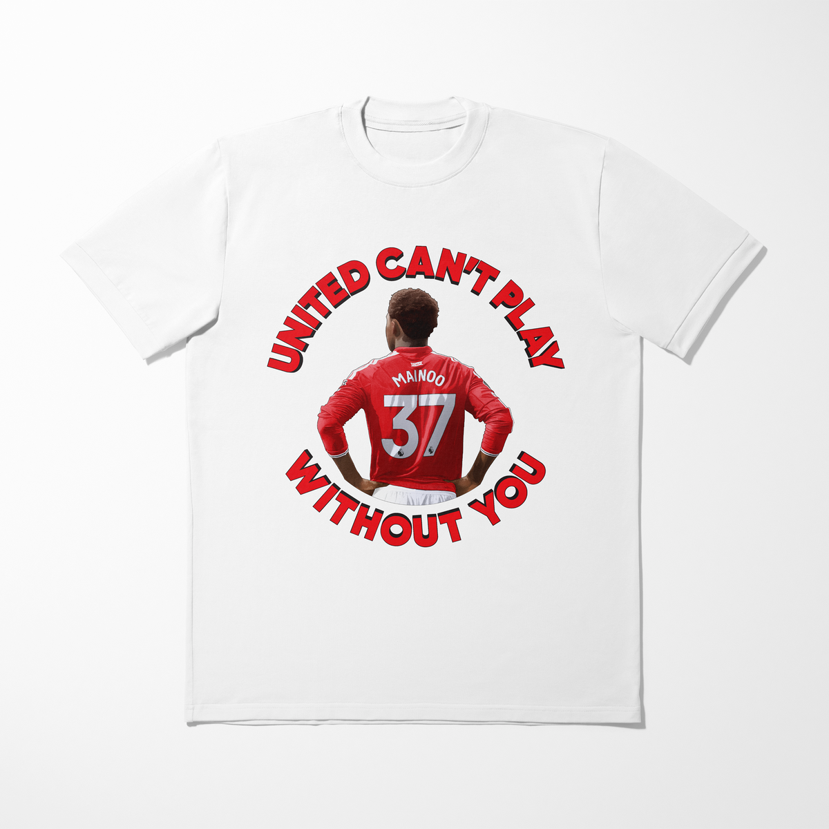 Mainoo United Can't Play Without You Kids T-Shirt by hazdoeswhatever