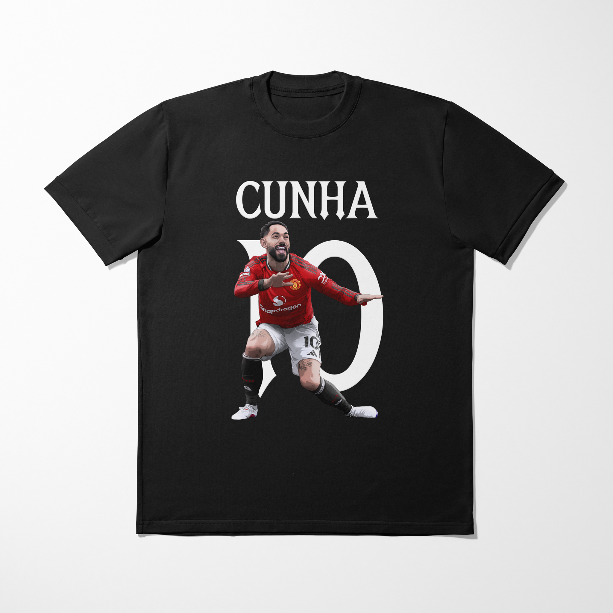 Matheus Cunha Graphic Kids T-Shirt | Manchester United Football T-Shirt