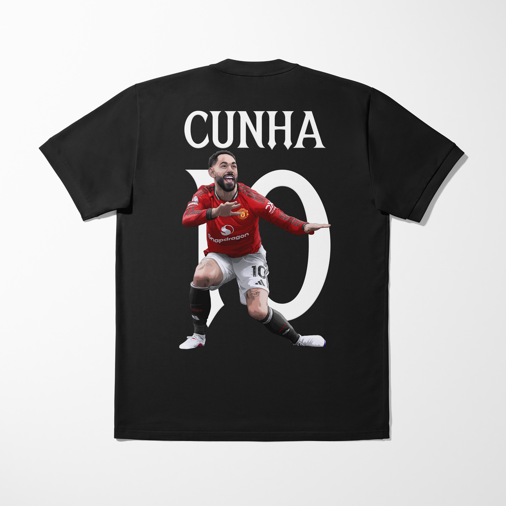 Matheus Cunha Graphic Kids T-Shirt | Manchester United Football T-Shirt