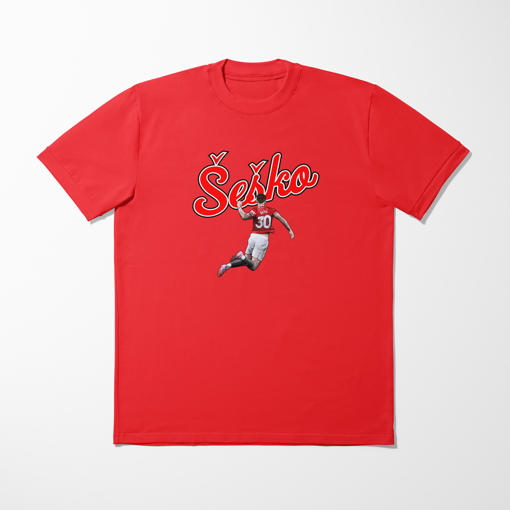 Šeško Graphic Adult T-Shirt | Manchester United Football T-Shirt
