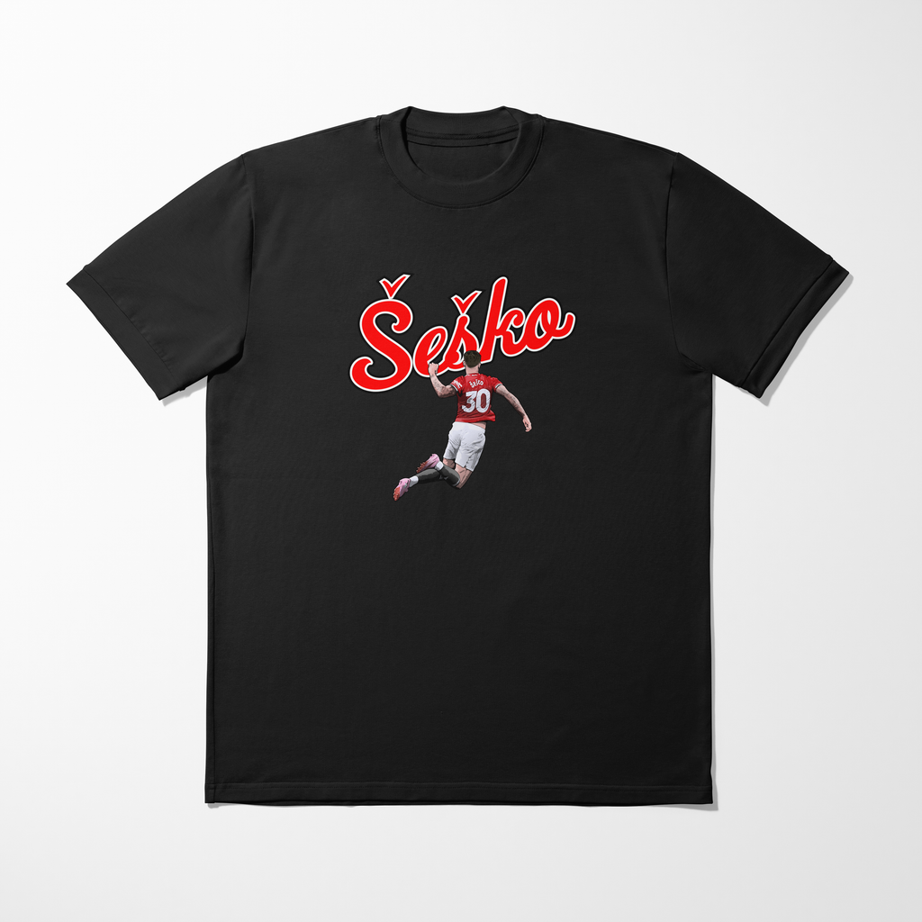 Šeško Graphic Adult T-Shirt | Manchester United Football T-Shirt