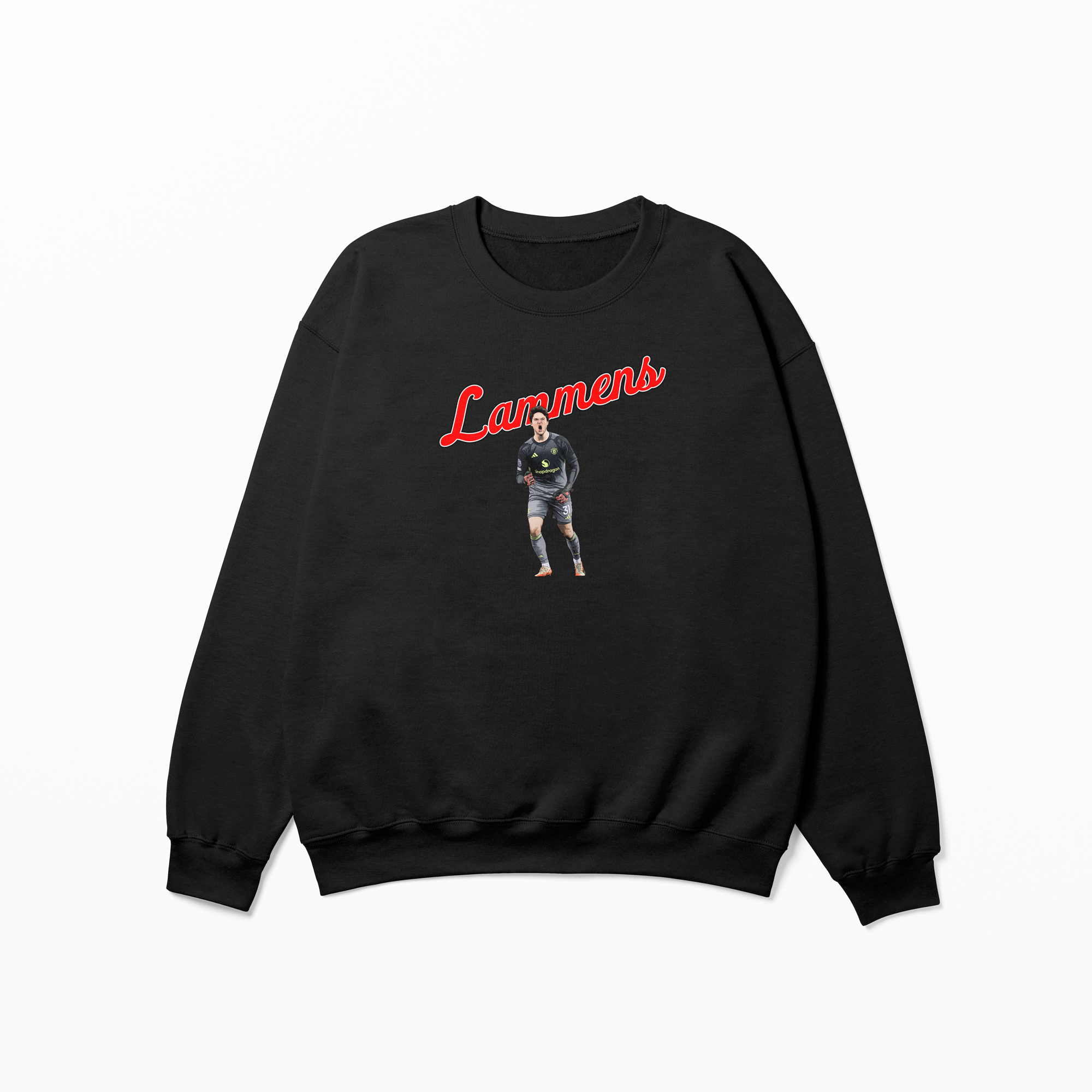 Lammens Graphic Adult Sweatshirt | Manchester United Football Sweatshirt