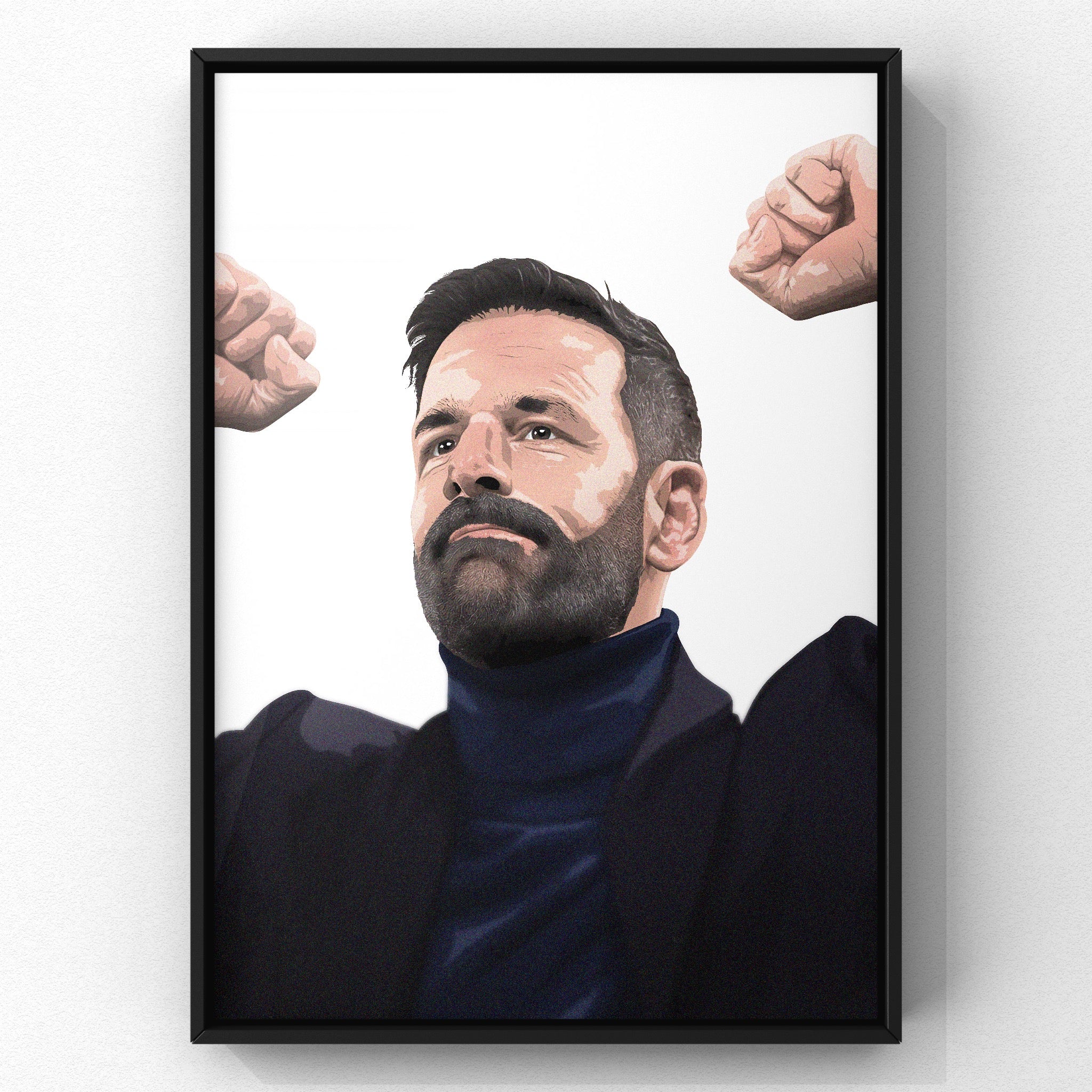 Ruud van Nistelrooy print by Haz Does Whatever, Manchester United football art