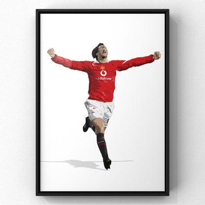 Ruud van Nistelrooy - Legend Manchester United Football Art Print