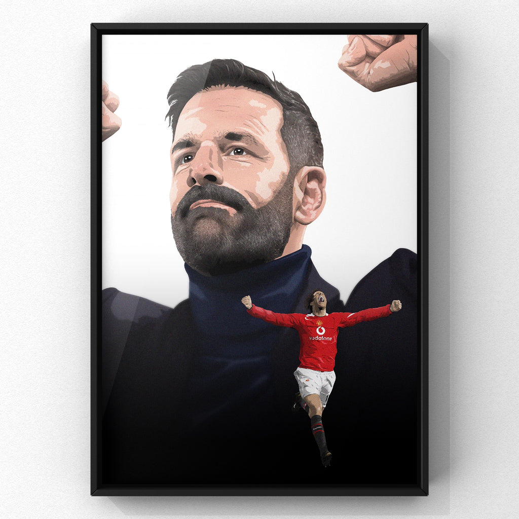 Ruud van Nistelrooy print by Haz Does Whatever, Manchester United football art