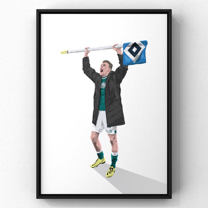 Marvin Ducksch Derbysieger Werder Bremen Football Art Print