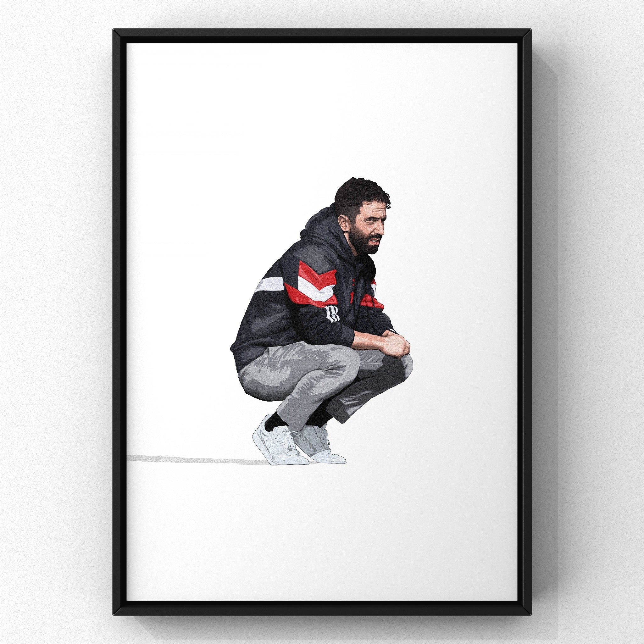 Ruben Amorim print by Haz Does Whatever, Manchester United football art