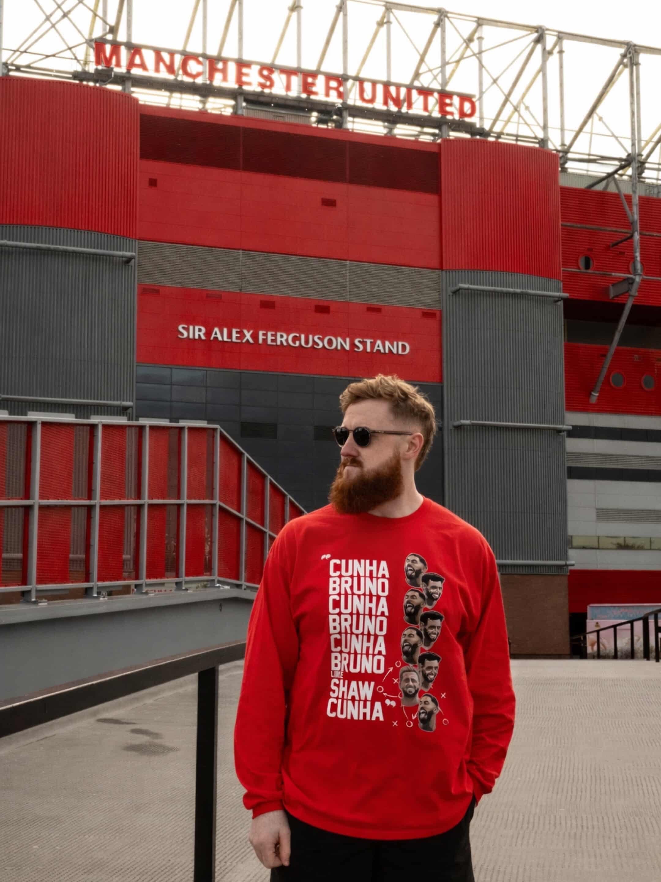 Cunha Bruno Luke Shaw Graphic T-Shirt | Manchester United T-Shirt