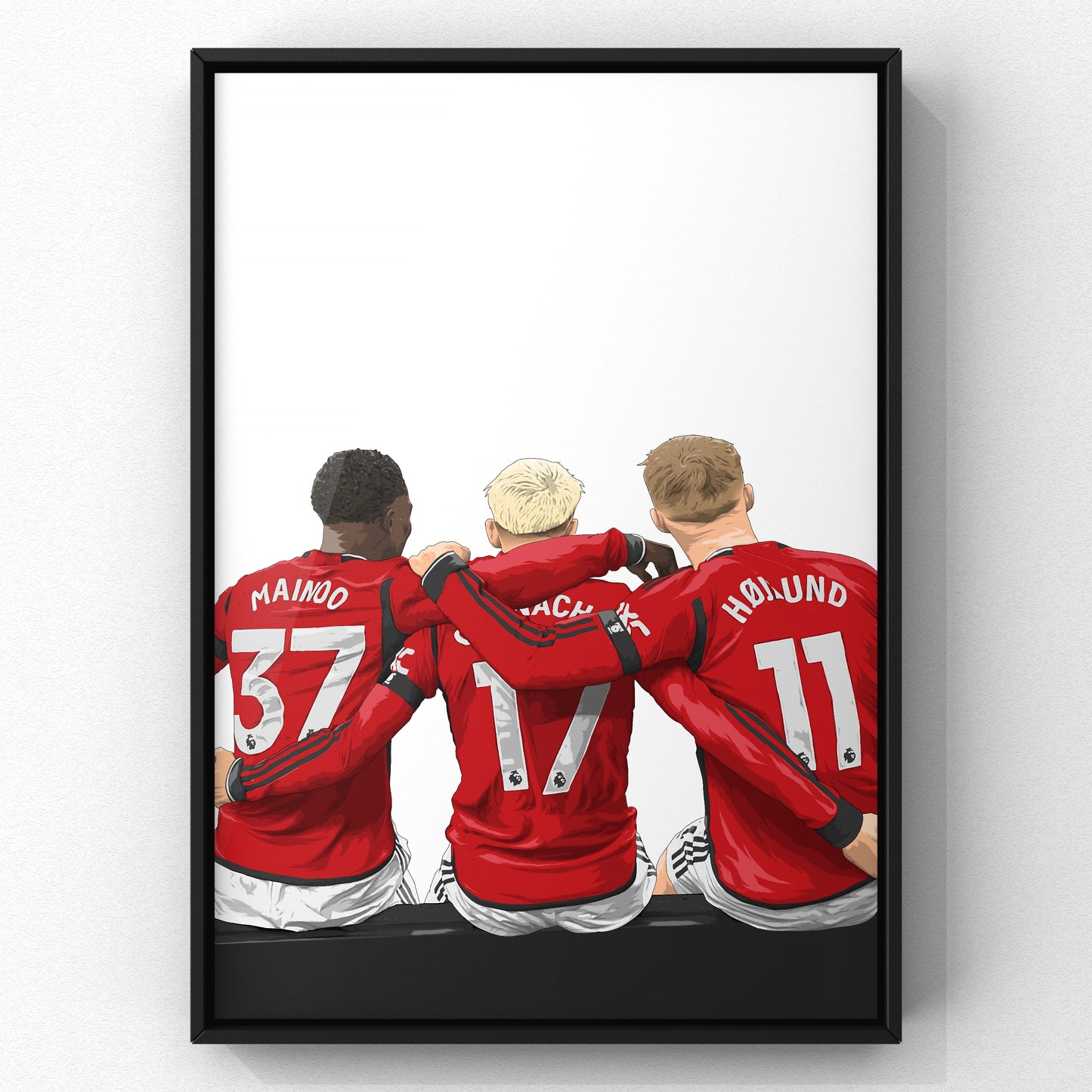 If they're good enough, they're old enough Mainoo, Garnacho, and Højlund - Manchester United Football Art print