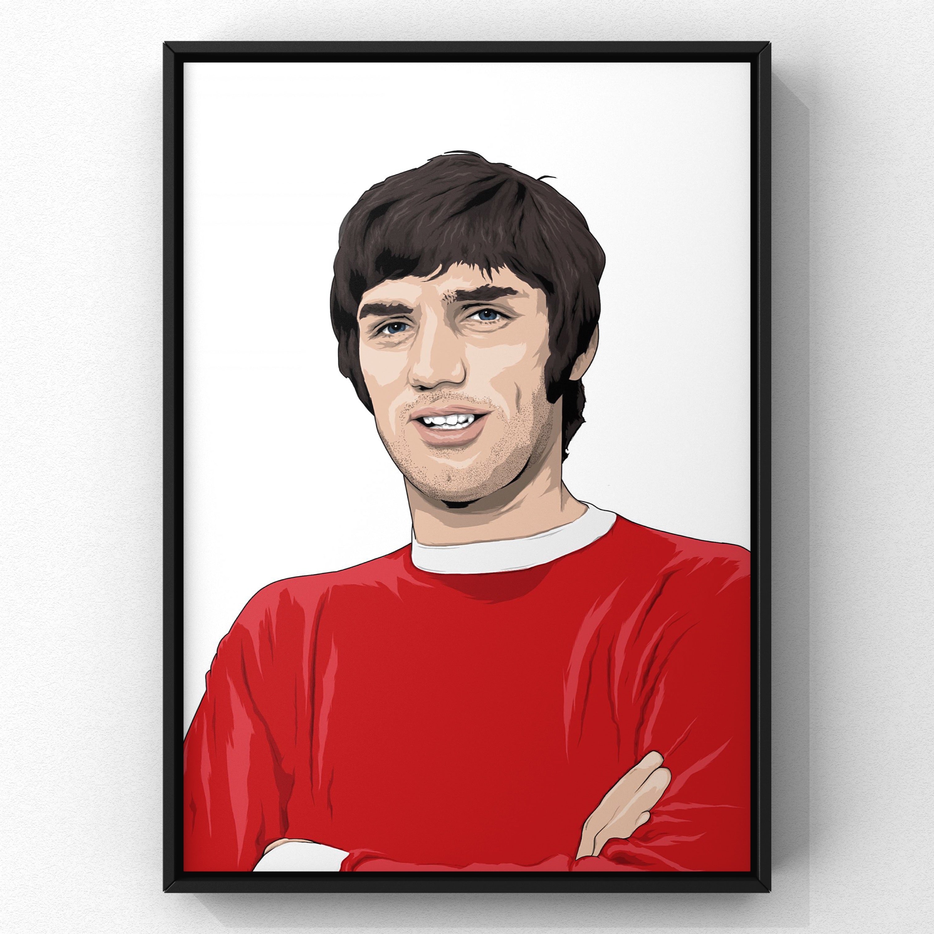 George Best print by Haz Does Whatever, Manchester United football art