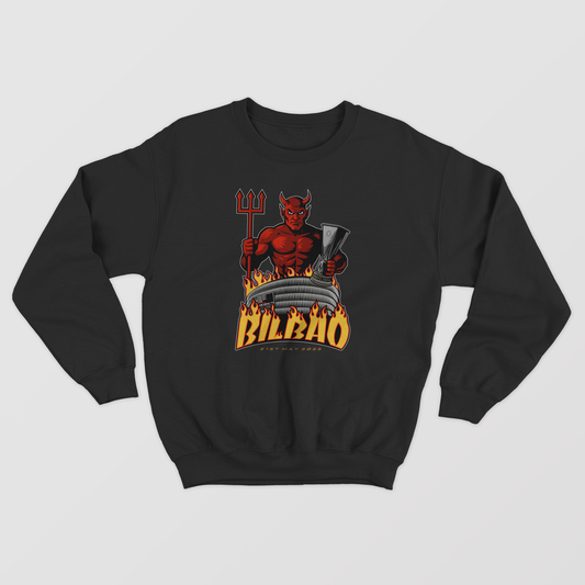 United are going to Bilbao Devil -  Kids Manchester United Unique Design Sweatshirt