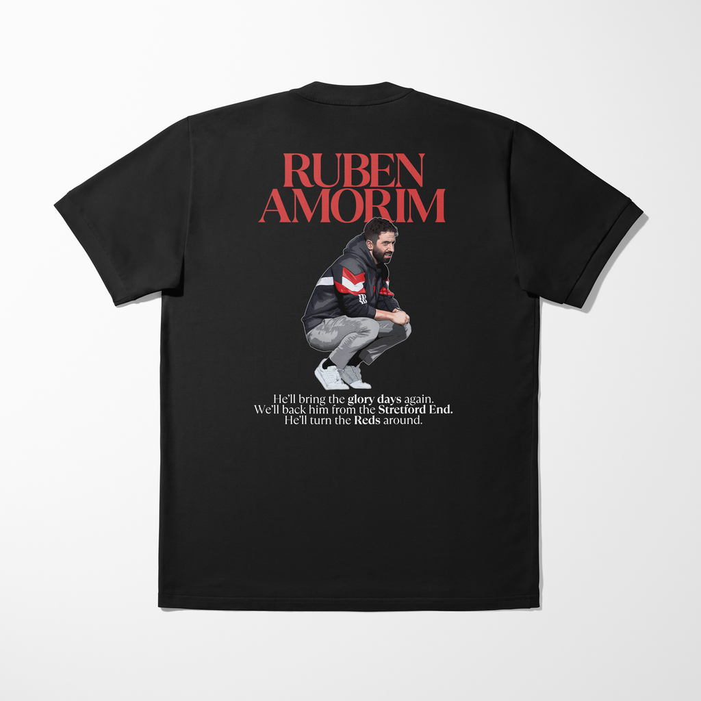 Ruben Amorim shirt by Haz Does Whatever, Manchester United football art