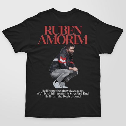 Ruben Amorim He’ll Turn the Reds Around - Kids T-Shirt - Manchester United Football Art T-Shirt