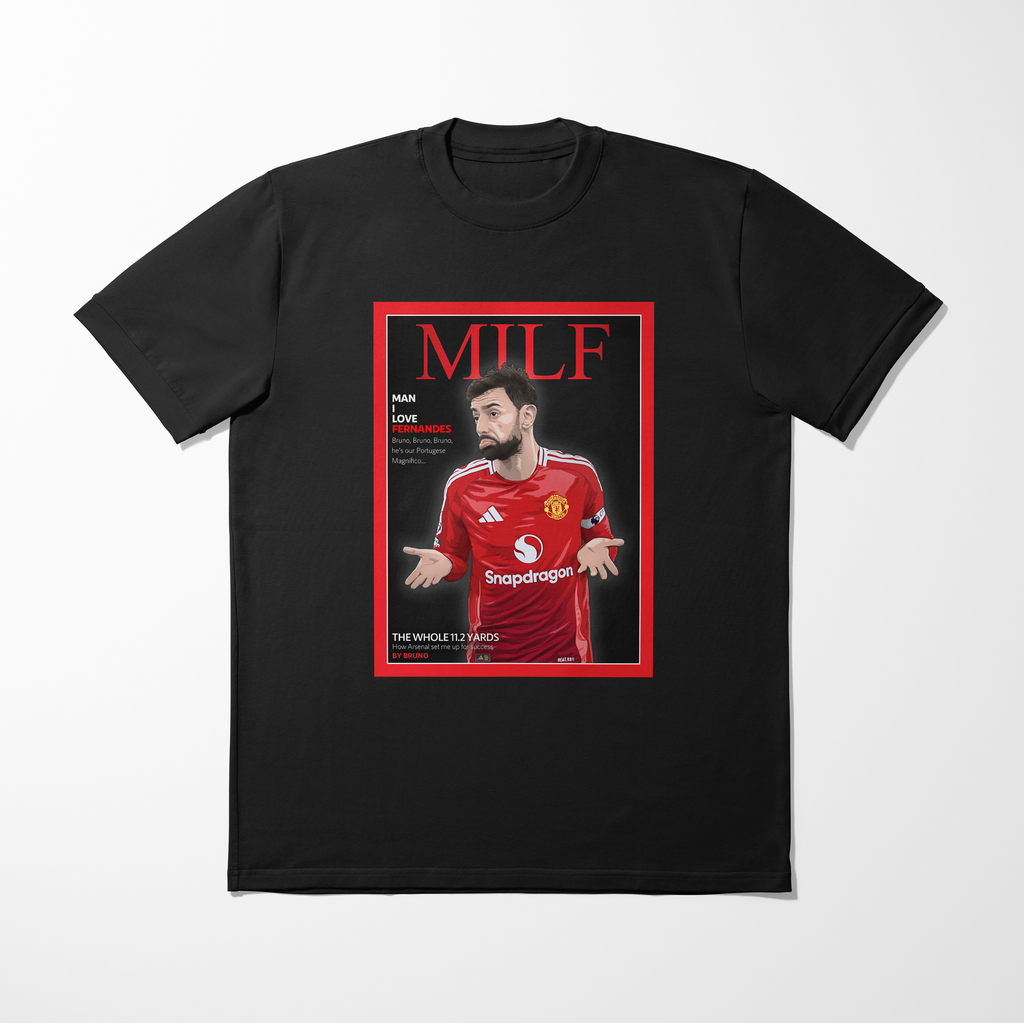 Bruno Fernandes shirt by Haz Does Whatever, Manchester United football art