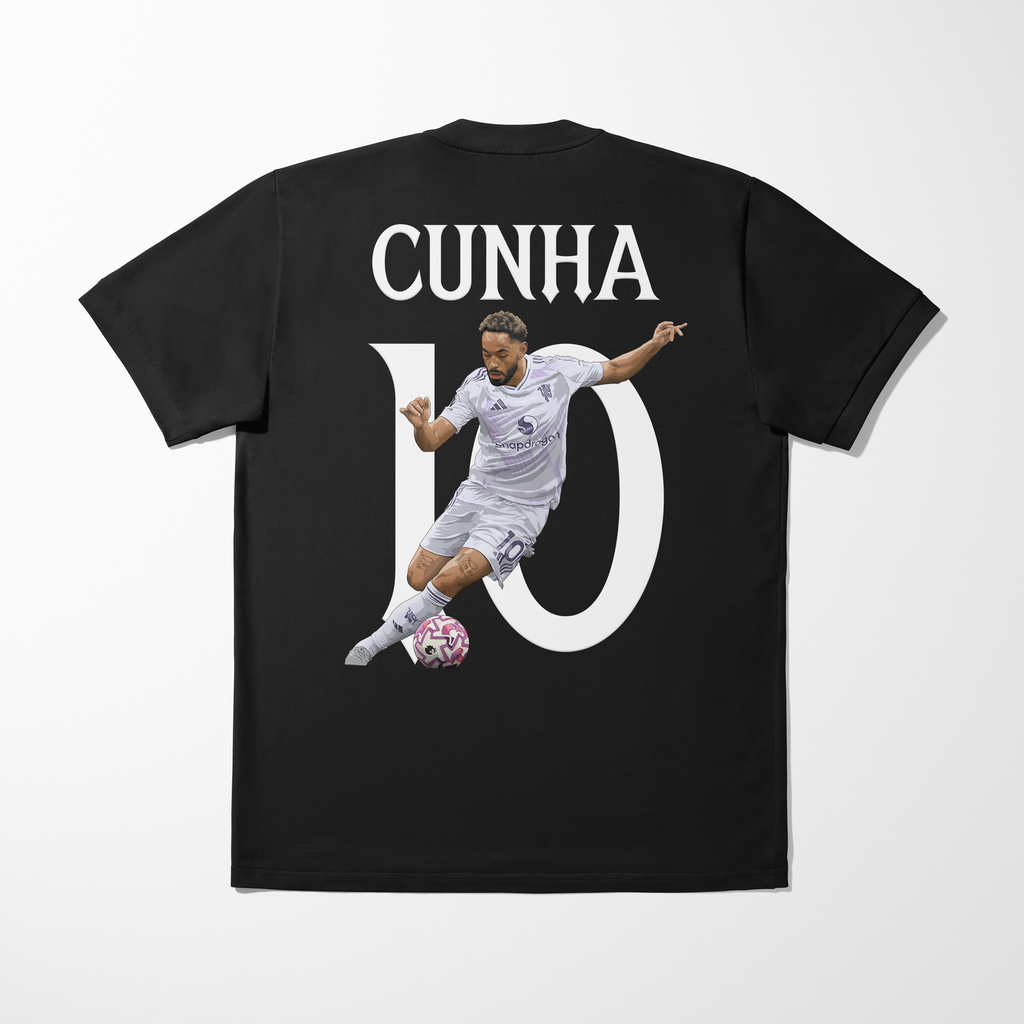 Matheus Cunha shirt by Haz Does Whatever, Manchester United football art