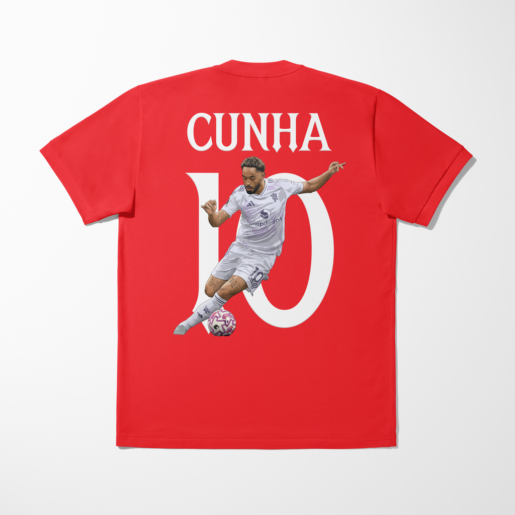 Matheus Cunha Graphic Kids T-Shirt | Manchester United Football T-Shirt