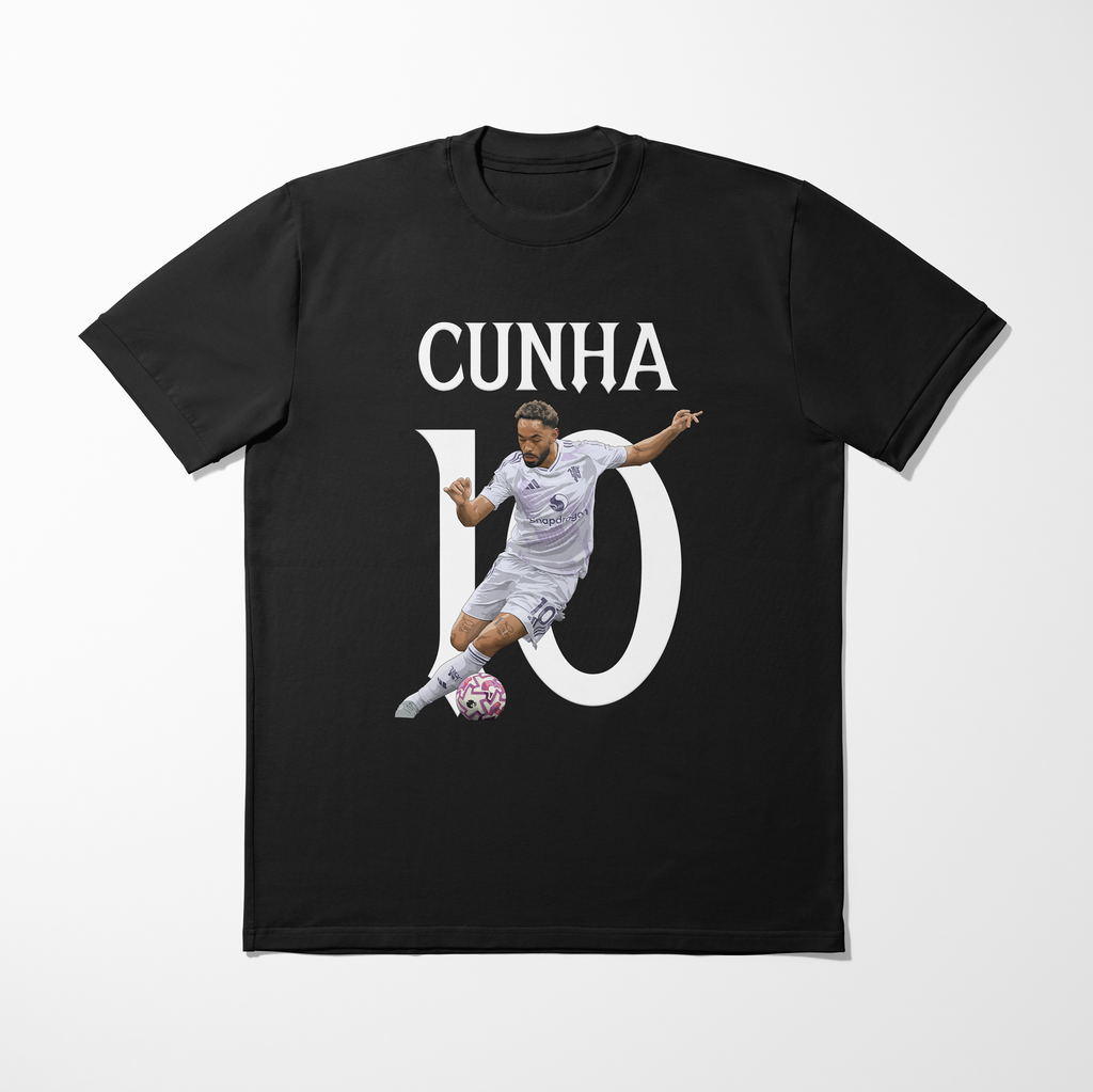 Matheus Cunha Graphic Kids T-Shirt | Manchester United Football T-Shirt