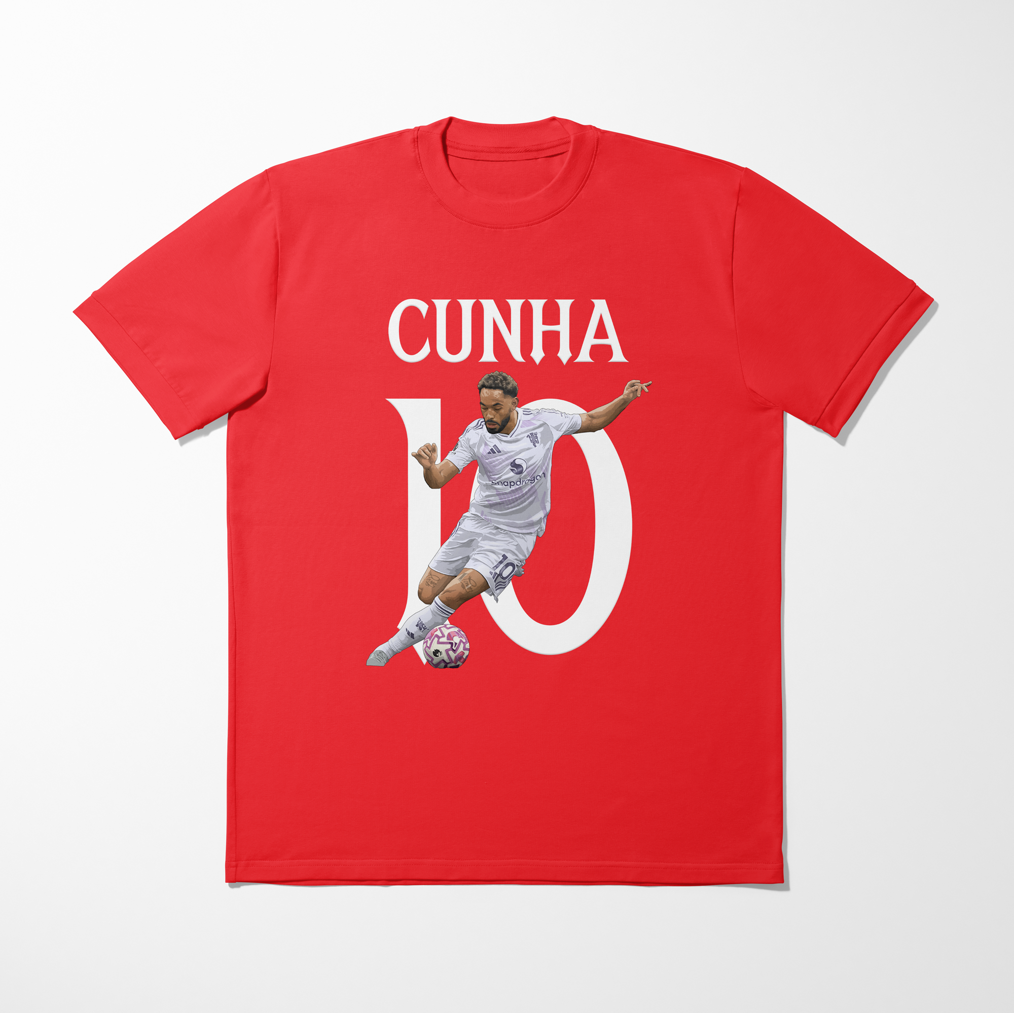 Matheus Cunha Graphic Kids T-Shirt | Manchester United Football T-Shirt