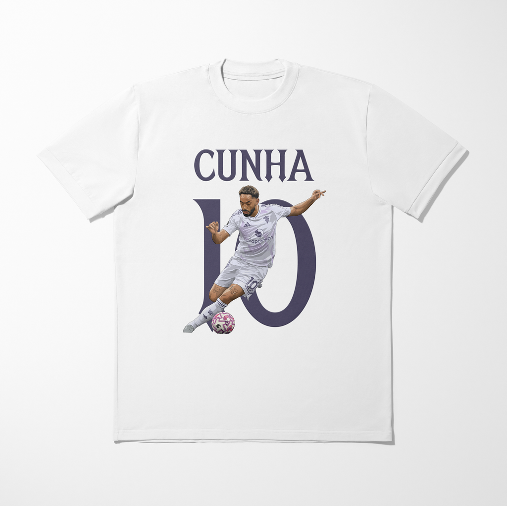 Matheus Cunha Graphic Kids T-Shirt | Manchester United Football T-Shirt