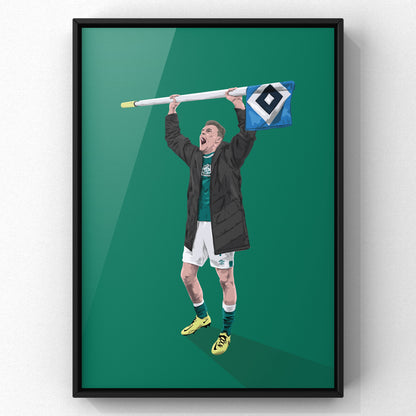 Marvin Ducksch Derbysieger Werder Bremen Football Art Print
