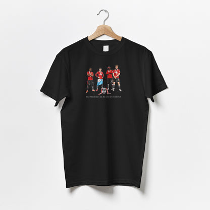 Since Manchester is red, this is the new wonderwall - Adult T-Shirt - 2023/24 FA Cup Manchester United Football Art T-Shirt