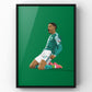 Justin Njinmah - 2023/24 Werder Bremen Football Art Print