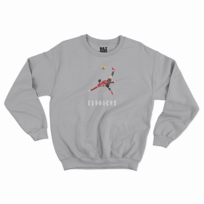 Air Garnacho - Kids Sweatshirt - Alejandro Garnacho Bicycle Kick Manchester United Unique Design Sweatshirt