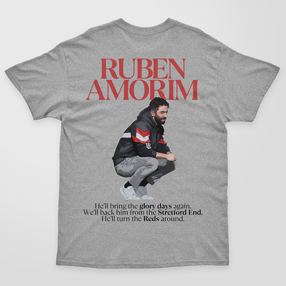 Ruben Amorim He’ll Turn the Reds Around - Kids T-Shirt - Manchester United Football Art T-Shirt