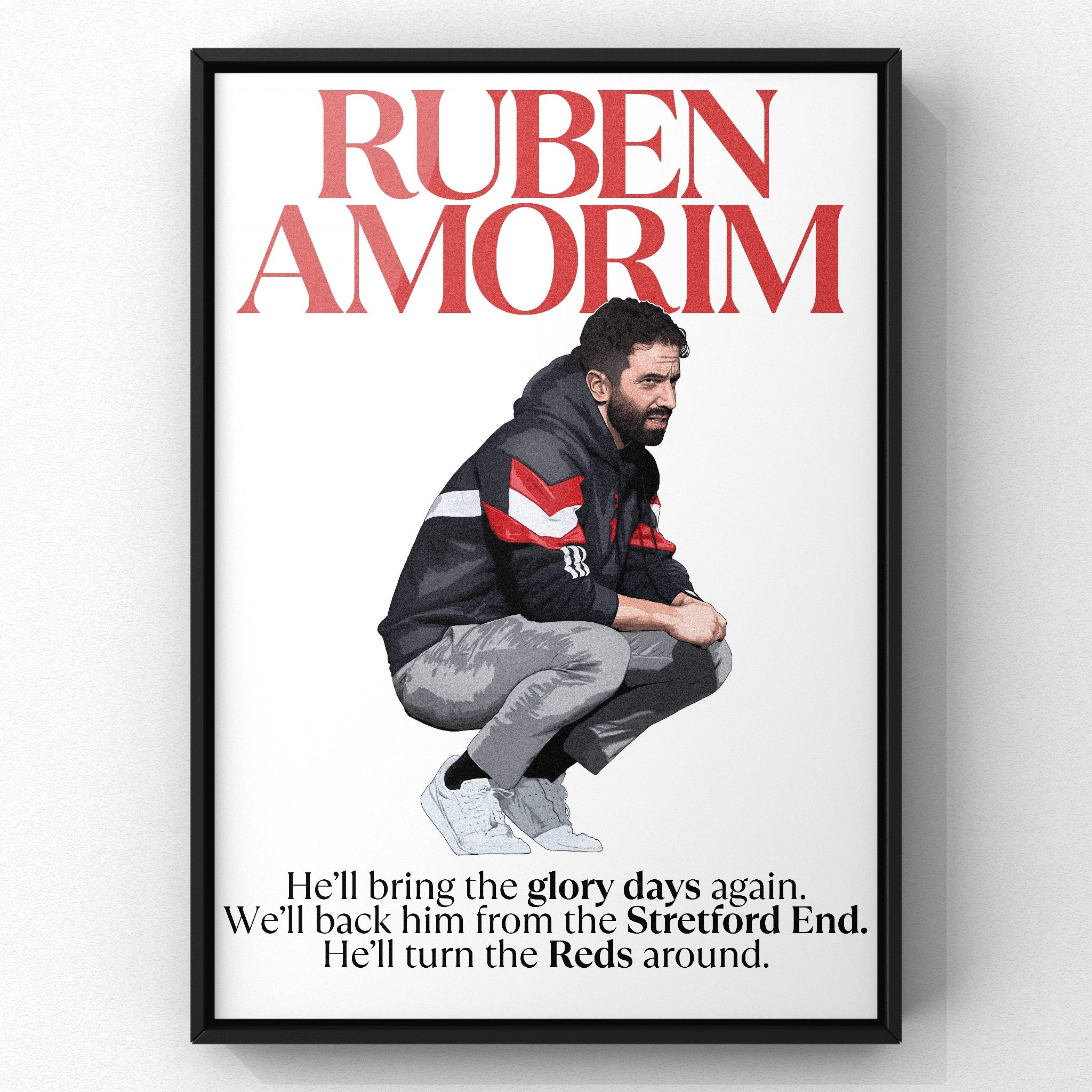 Ruben Amorim print by Haz Does Whatever, Manchester United football art