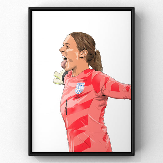 Mary Earps England Lionesses Print