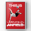 Juan Mata 'Welcome to Juanfield' Graphic Art Print | Manchester United Football Wall Art
