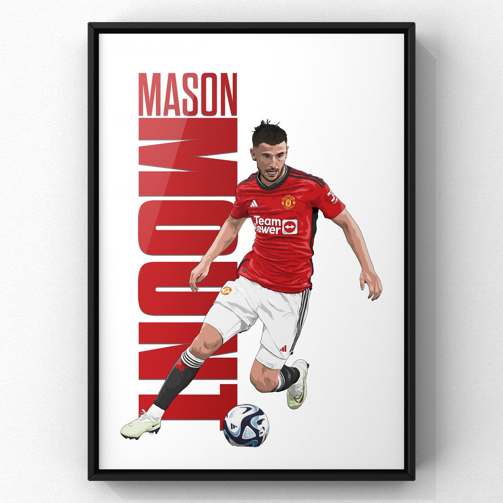 Mason Mount print by Haz Does Whatever, Manchester United football art