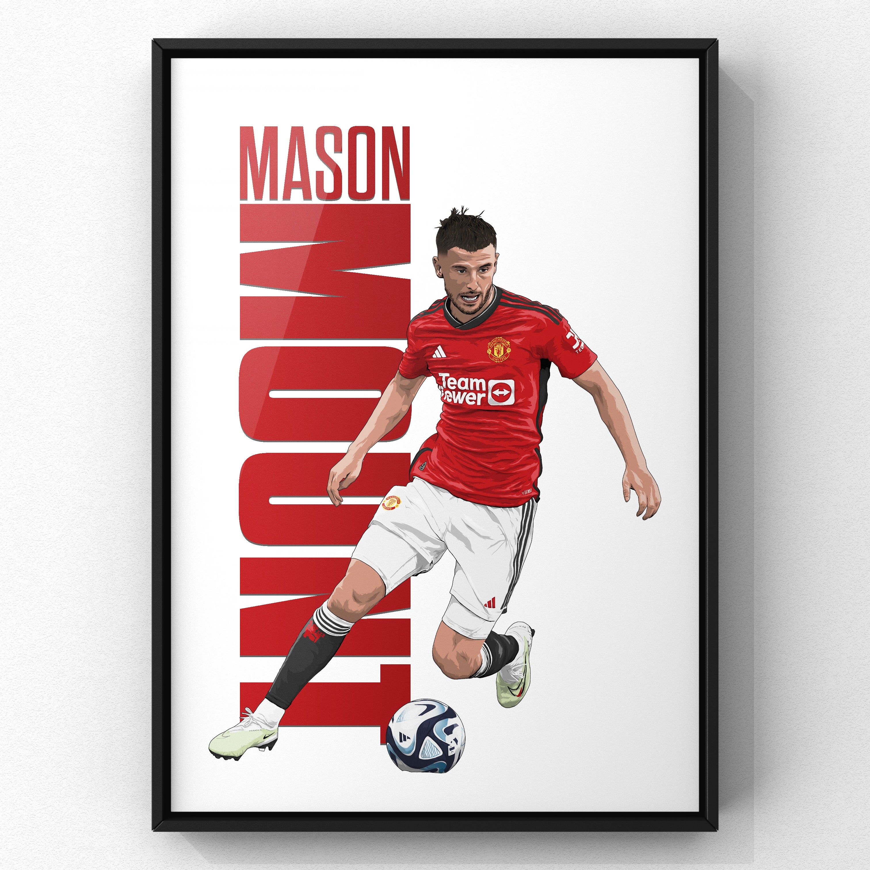 Mason Mount print by Haz Does Whatever, Manchester United football art