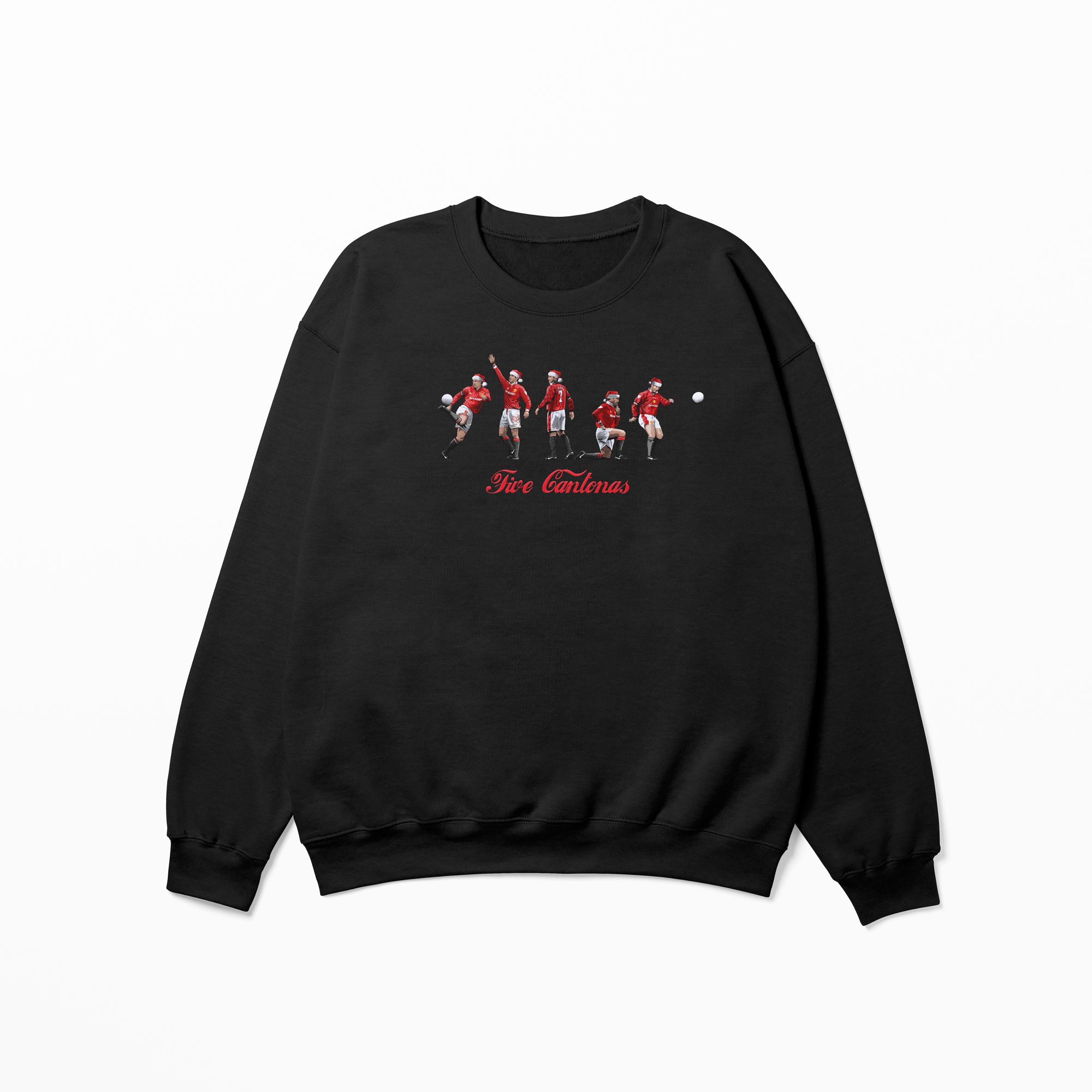 Five Cantonas Graphic Adult Jumper | Manchester United Football Jumper