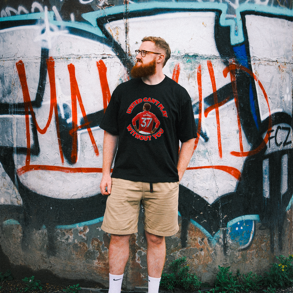 Mainoo United Can't Play Without You Kids T-Shirt by hazdoeswhatever
