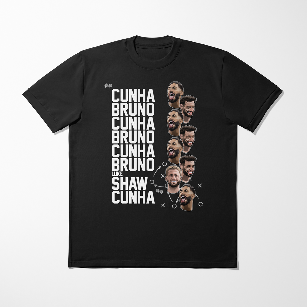 Cunha Bruno Luke Shaw Graphic Kids T-Shirt | Manchester United Football T-Shirt