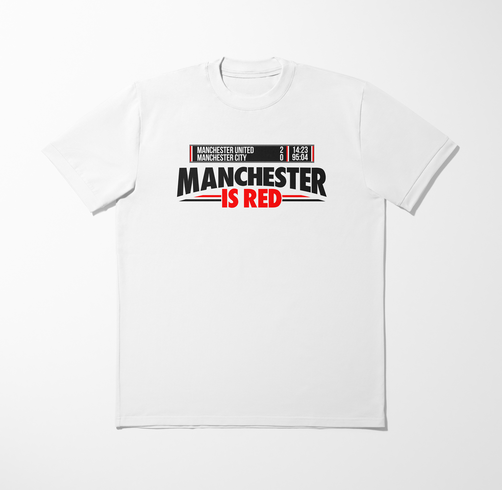 Manchester is Red Graphic Adult T-Shirt | Manchester United Football T-Shirt