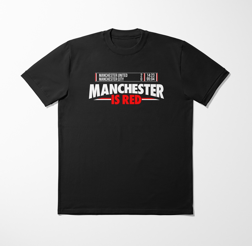 Manchester is Red Graphic Adult T-Shirt | Manchester United Football T-Shirt