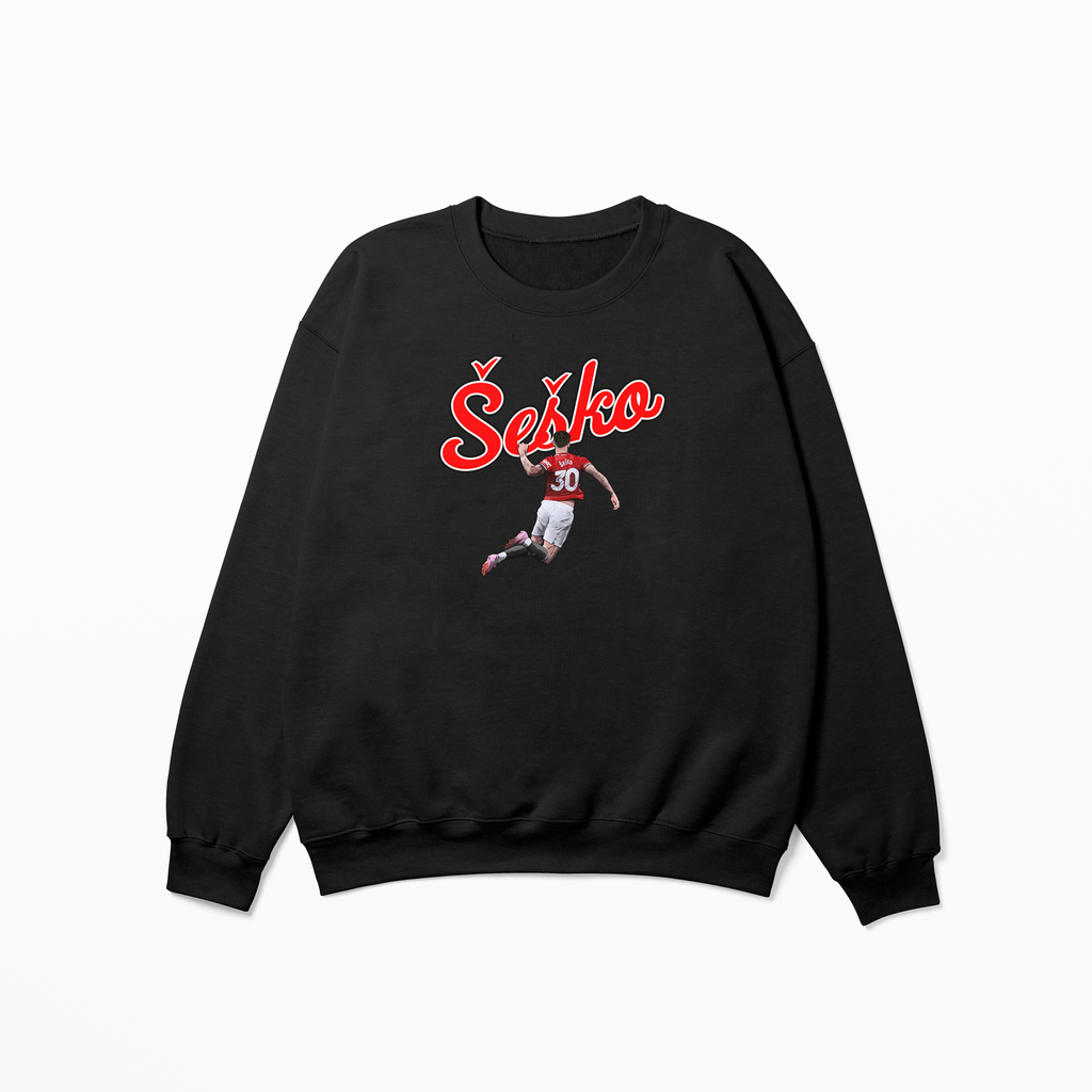 Šeško Graphic Adult Sweatshirt | Manchester United Football Sweatshirt
