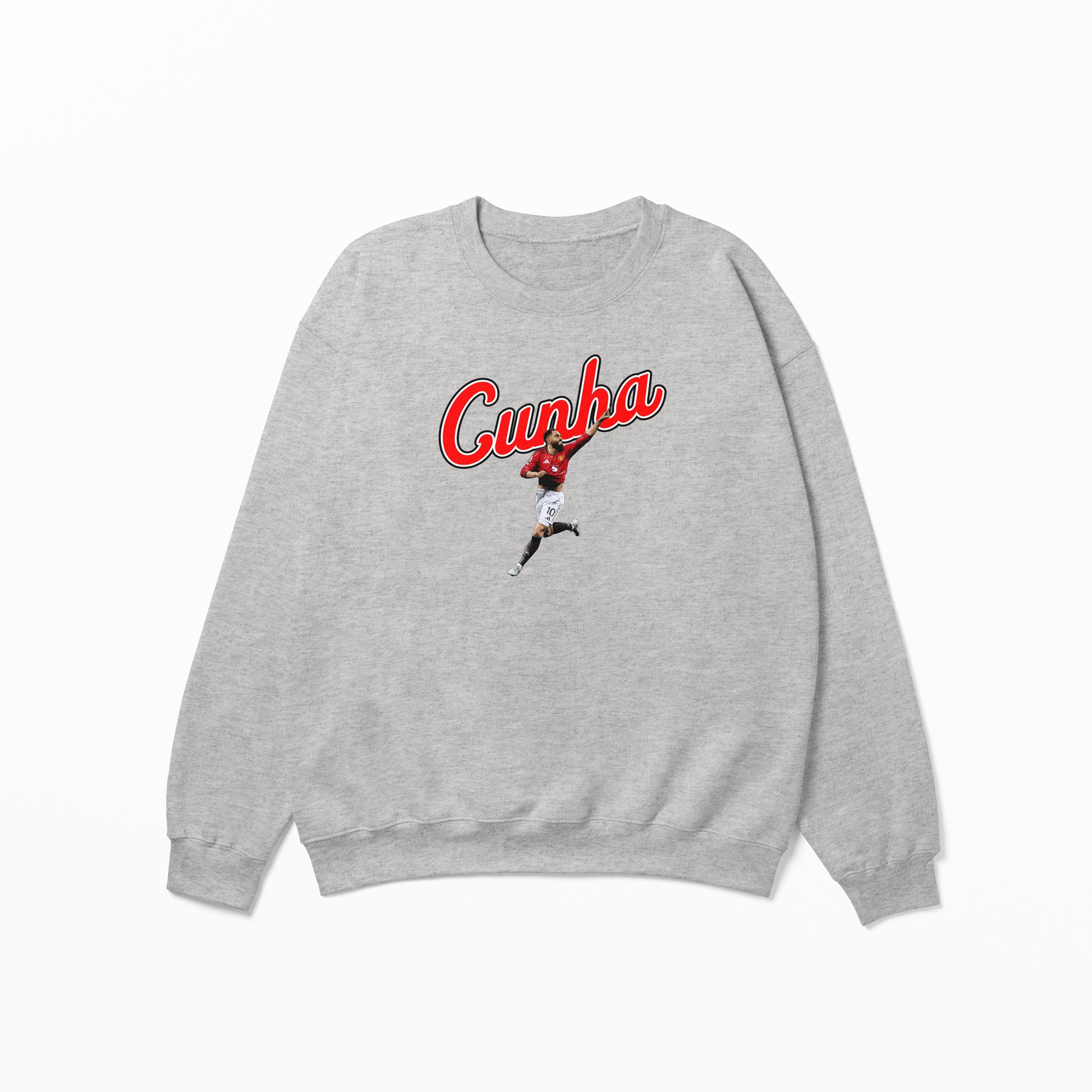 Cunha Graphic Adult Sweatshirt | Manchester United Football Sweatshirt